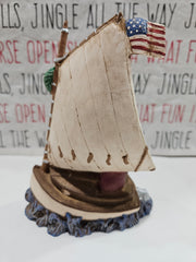 Sailing Santa Figurine