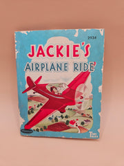 Vintage Whitman Tiny Tales Miniature Jackie's Airplane Ride Soft Cover Book