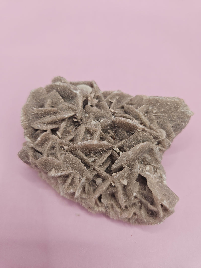 Natural Desert Rose crystal gypsum with delicate rose-like formations.