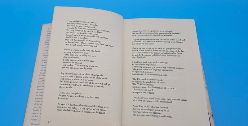 1963 first edition hardcover of Notes from a Bottle Found on the Beach at Carmel by Evan S. Connell Jr. with teal illustrated dust jacket and inscription.