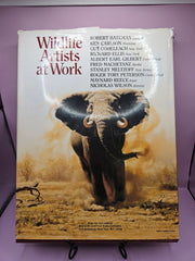 Back Cover of Wildlife Artists at Work by Patricia Van Gelder, pre-owned hardcover edition with a focus on wildlife art techniques