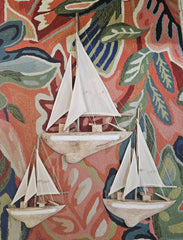 Driftwood Sailboat Wall Hanging – Coastal Nautical Decor