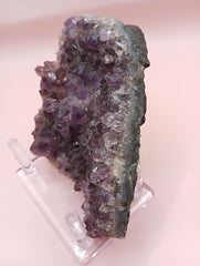 Natural Amethyst Cluster with Purple Quartz Points on Matrix – 4.7x3.5