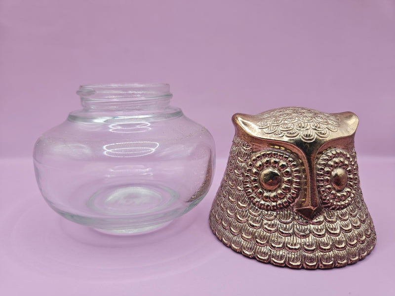 Vintage 70's Avon Owl Roses Perfume Bottle