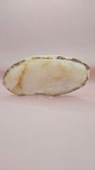 Raw Edge Onyx Dish – Polished Oval Stone Bowl 8x4