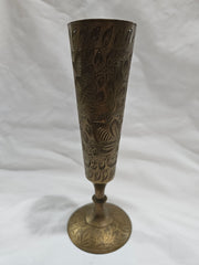 Antique Brass Bud Vase