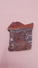 Noreena Jasper 39g slab with red, yellow, and gray banding – Australian jasper stone 
