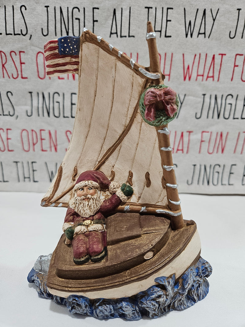 Sailing Santa Figurine