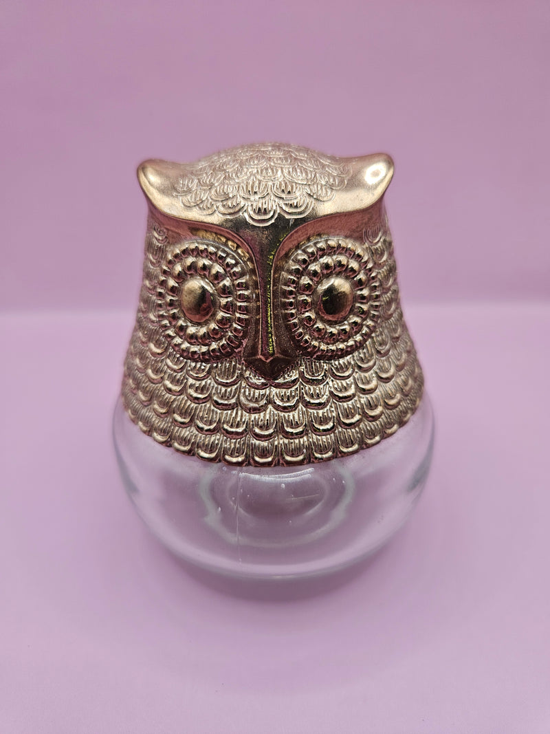 Vintage 70's Avon Owl Roses Perfume Bottle