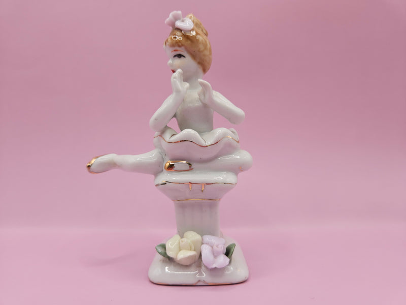 Vintage Ballet Girl Porcelain Figurine