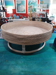 Decorative Woven Rattan Tray -2 sizes