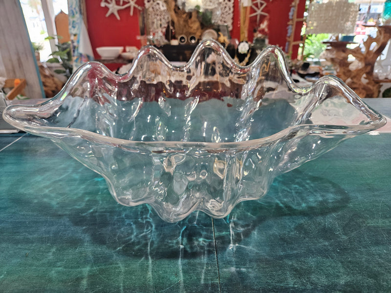 Acrylic Clam Shell Serving Dish