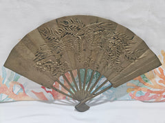 Vintage Brass Hand Fan