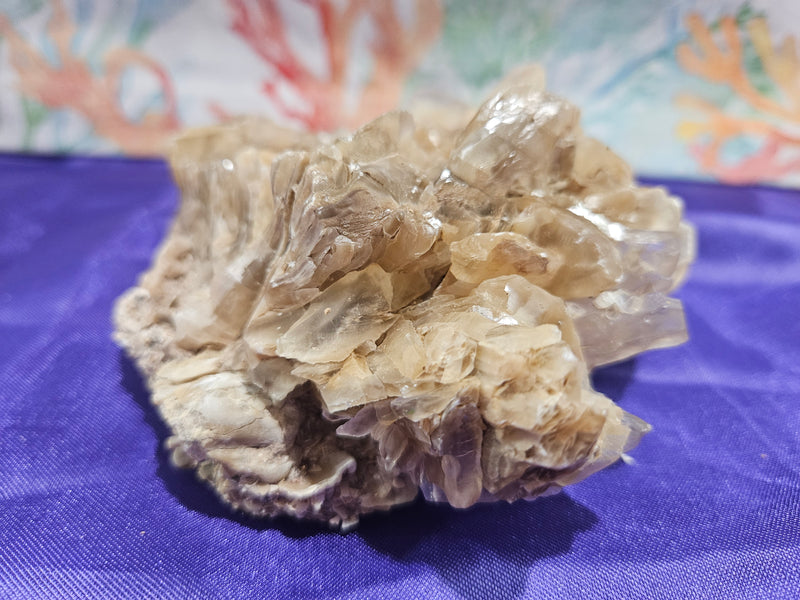 Raw Calcite On Sandstone