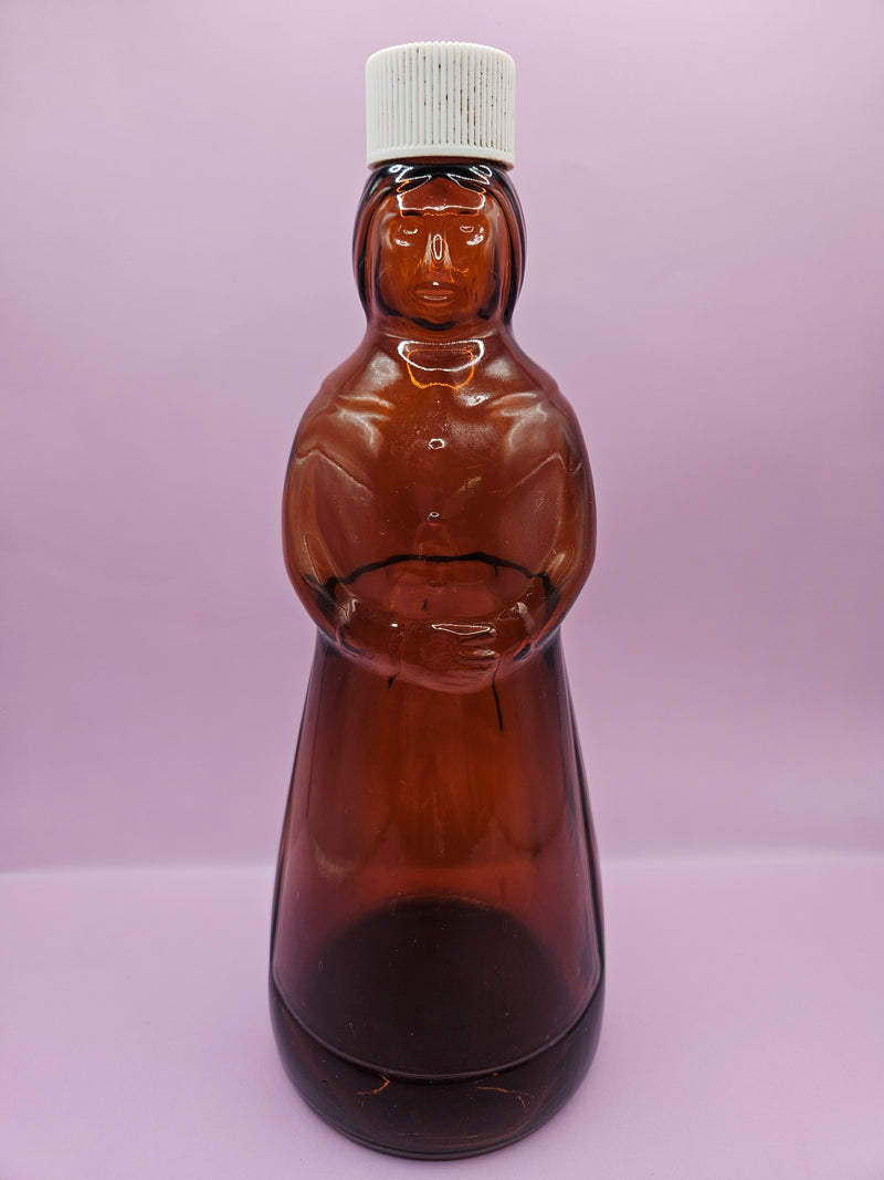 Vintage 1970's Mrs. Butterworth's Syrup Glass Bottle