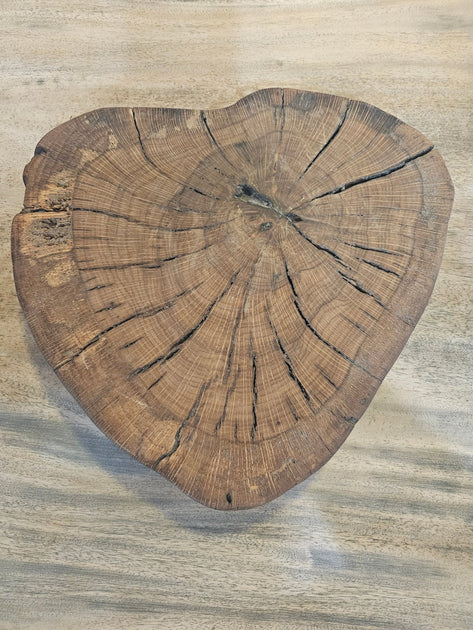 Rustic Wood Slab Riser | Loving Coastal Living