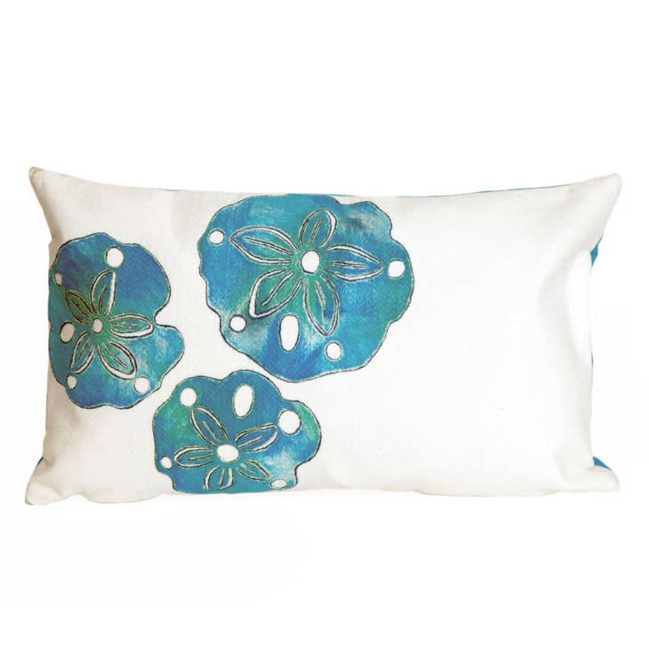 Sand Dollar Indoor/Outdoor Pillow 12" x 20" - pillowLiora Manne