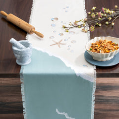 Sand & Shells Table Runner - Table RunnerRightside Design