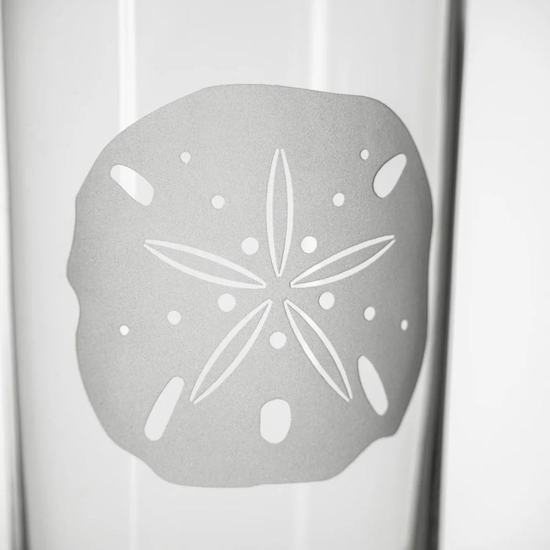 Sand Dollar Etched Glassware