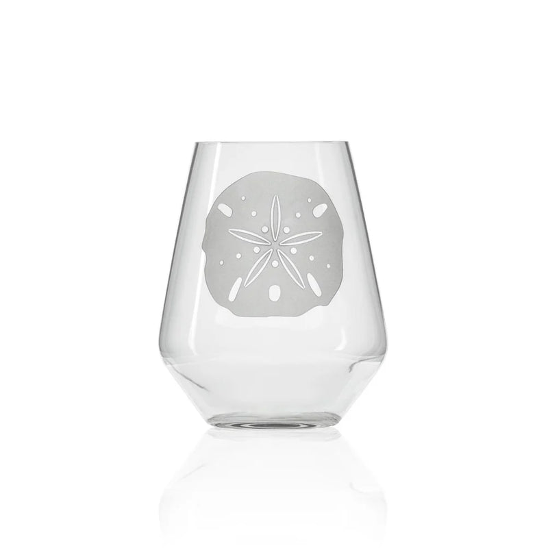 Sand Dollar Etched Glassware