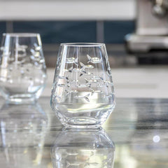 School of Fish Etched Glassware - Kitchen AccessoriesRolf Glass