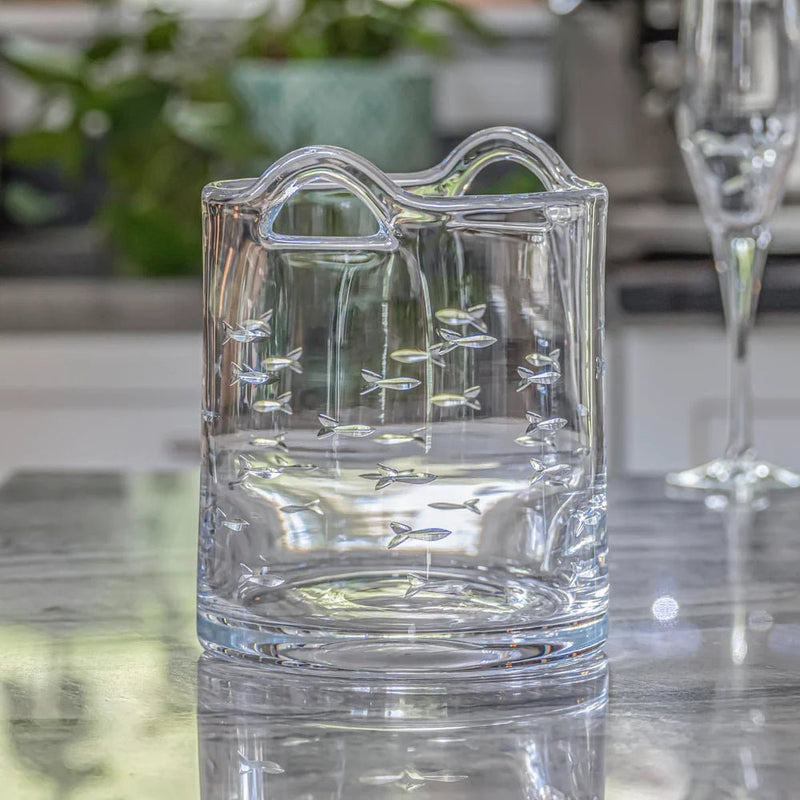 School of Fish Etched Glassware - Kitchen AccessoriesRolf Glass