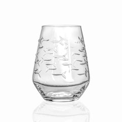 School of Fish Etched Glassware - Kitchen AccessoriesRolf Glass