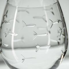 School of Fish Etched Glassware - Kitchen AccessoriesRolf Glass