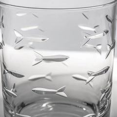 School of Fish Etched Glassware - Kitchen AccessoriesRolf Glass