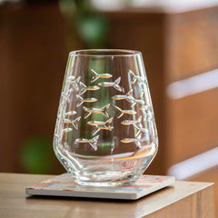 School of Fish Etched Glassware - Kitchen AccessoriesRolf Glass