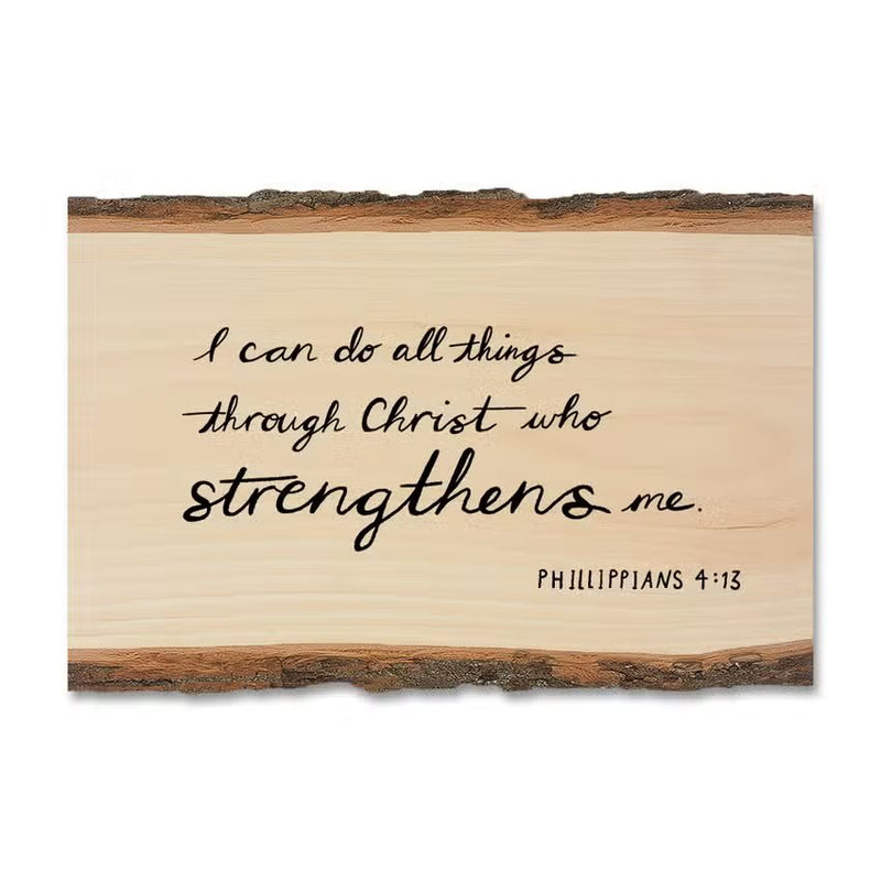 Philippians 4:13 Scripture Wood Magnet - Verse