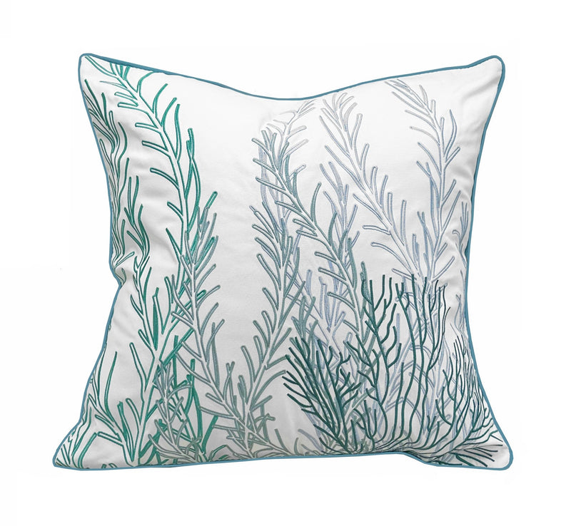 Sea Glass Coral Indoor/Outdoor Throw Pillow - Rightside Design