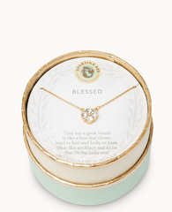 Sea La Vie Necklace Blessed Crystal Clover - JewelrySPARTINA 449