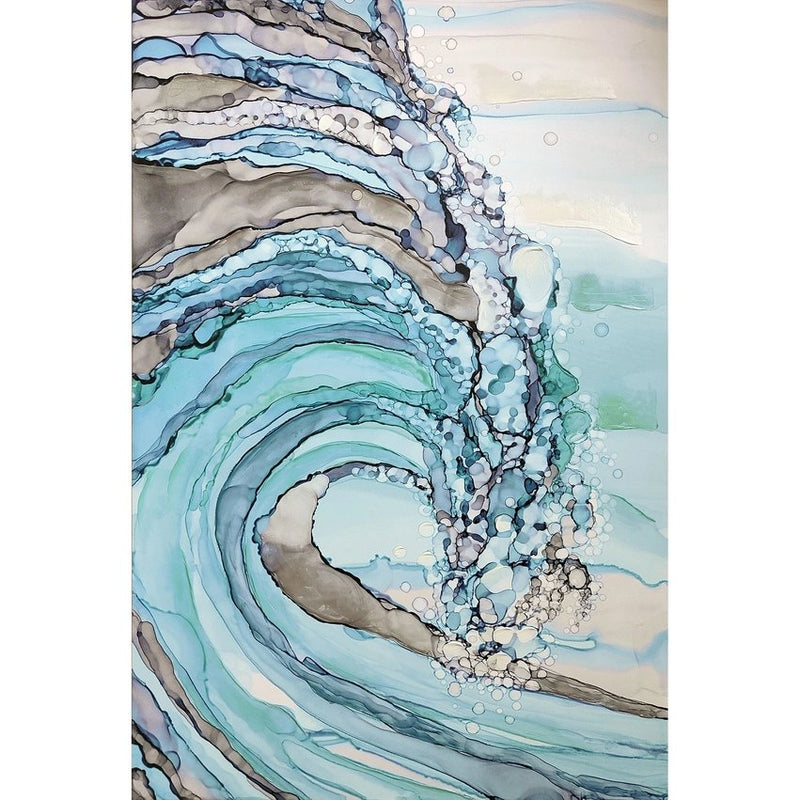 Oversize Large Coastal Canvas Wall Art, Blue
