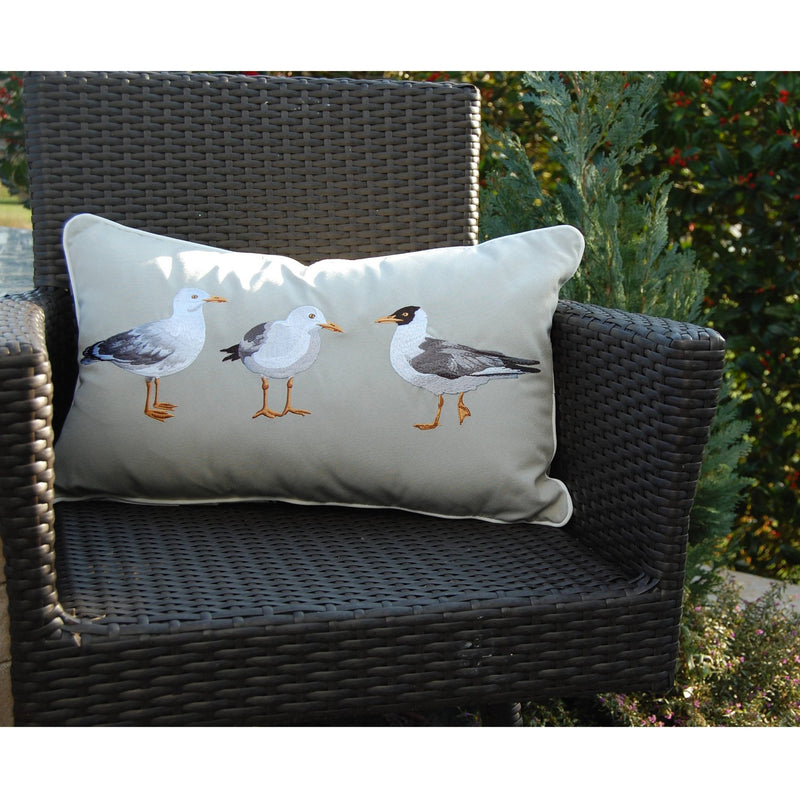 Seagull Indoor/Outdoor Throw Pillow - pillowRightside Design