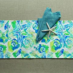 Sealife Print Table Runner - Soft GoodsSplit P