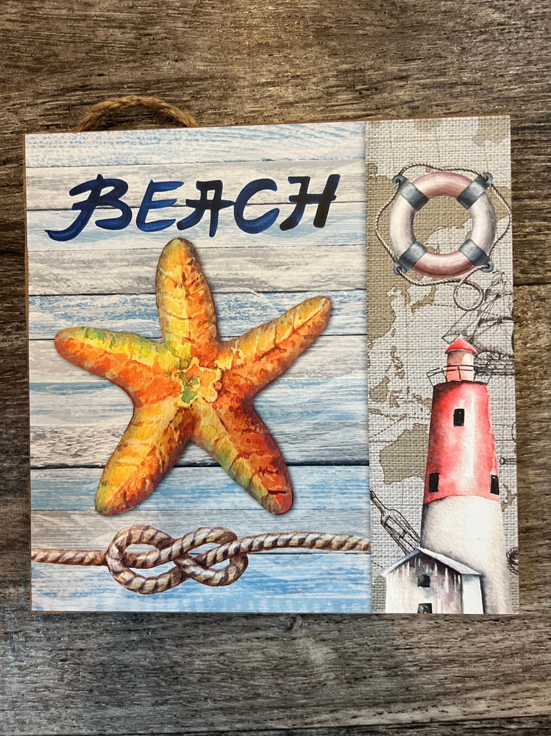 Small Beach Signs - 3 Styles - Wall DecorWorld Shells Imports