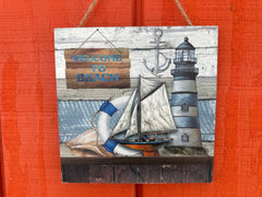 Small Beach Signs - 3 Styles - Wall DecorWorld Shells Imports