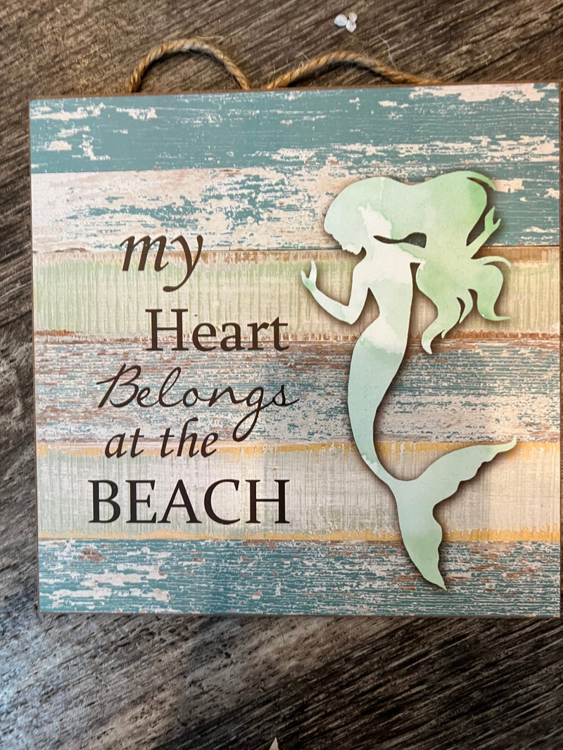 Small Beach Signs - 3 Styles - Wall DecorWorld Shells Imports