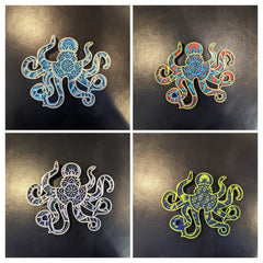 Small Multi Layer Wood Wall Art - OCTOPUS - Coastline Laser Design