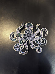 Small Multi Layer Wood Wall Art - OCTOPUS - Coastline Laser Design
