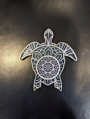 Small Multi Layer Wood Wall Art - SEA TURTLE - Coastline Laser Design