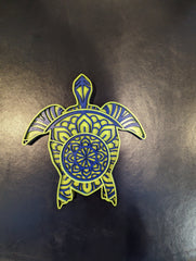 Small Multi Layer Wood Wall Art - SEA TURTLE - Coastline Laser Design