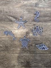 Small Multi Layer Wood Wall Art - SEA TURTLE - Coastline Laser Design
