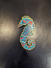 Small Multi Layer Wood Wall Art - SEAHORSE - Coastline Laser Design