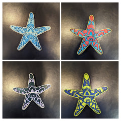 Small Multi Layer Wood Wall Art - STARFISH - Coastline Laser Design