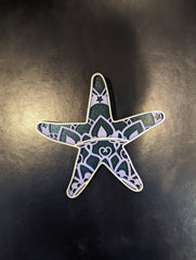 Small Multi Layer Wood Wall Art - STARFISH - Coastline Laser Design
