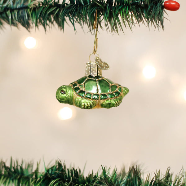 Small Turtle Glass Ornament - Old World Christmas