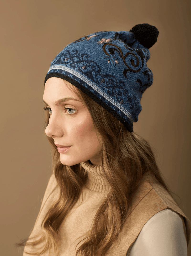 Sofia Alpaca Hat | Hand Embroidery | Fall - Apparel & AccessoriesWUAMAN