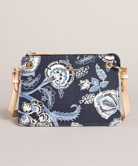 Spartina 449 | Navy & Blue Floral Oyster Factory Carrie Crossbody Bag - Purses & BagsSPARTINA 449